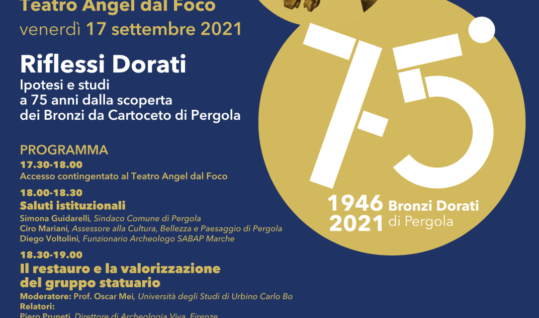 Pergola festeggia il 75° anniversario del rinvenimento dei Bronzi dorati da Cartoceto