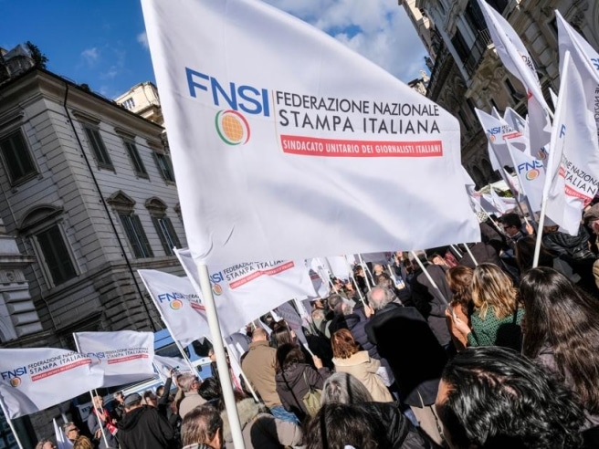 Giornalisti in sciopero per il rinnovo del contratto nazionale