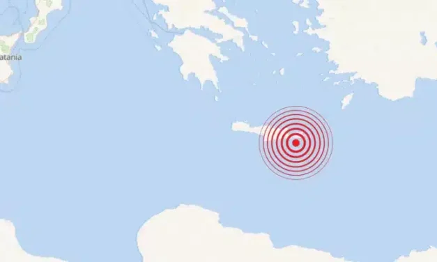 Scossa di terremoto a Creta, magnitudo intorno a 5.9: nessun danno segnalato
